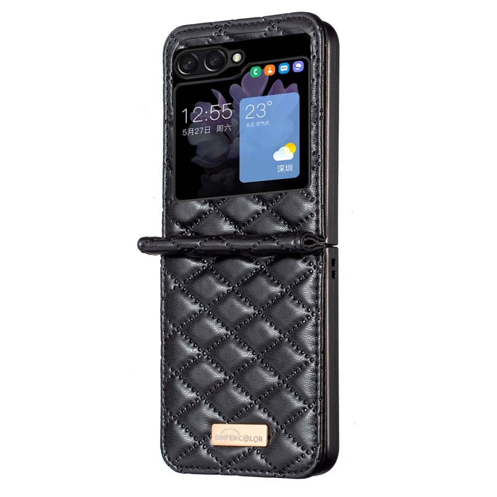 Etui Samsung Galaxy Z Flip 5 Quilted sort