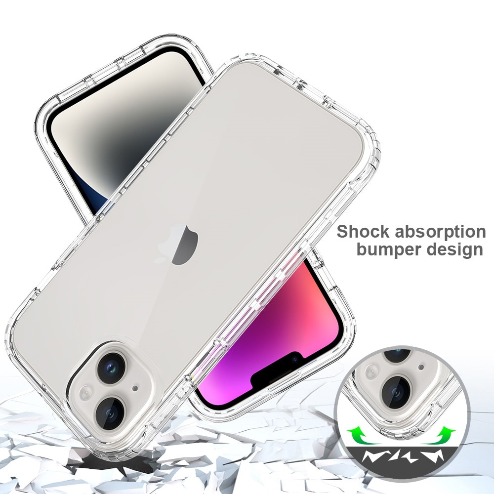 Full Cover Case iPhone 15 Plus gennemsigtig