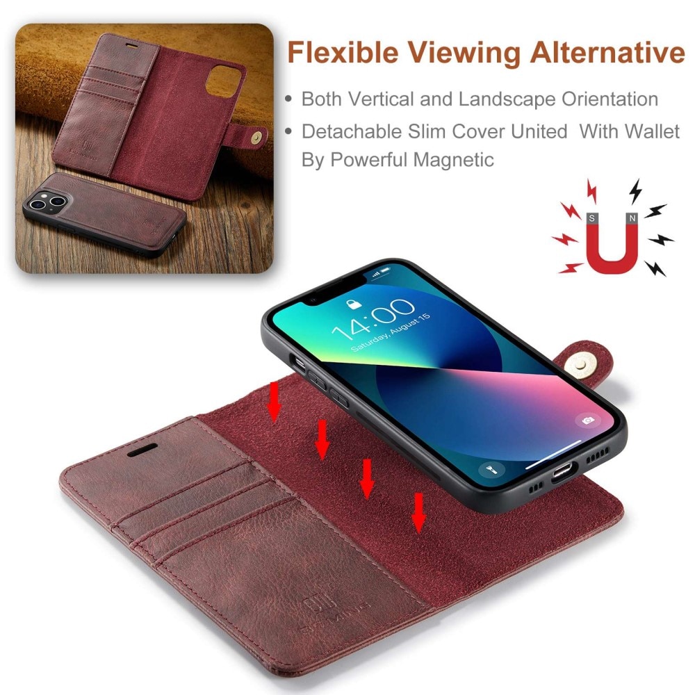 Magnet Wallet iPhone 15 Red