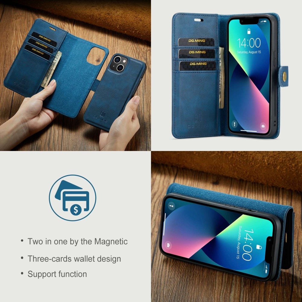 Magnet Wallet iPhone 15 Plus Blue