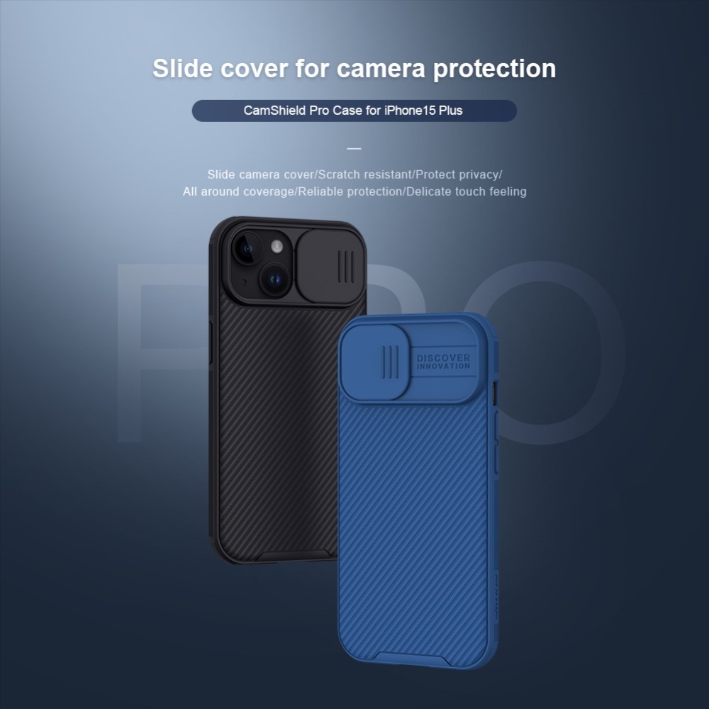 CamShield Cover iPhone 15 sort