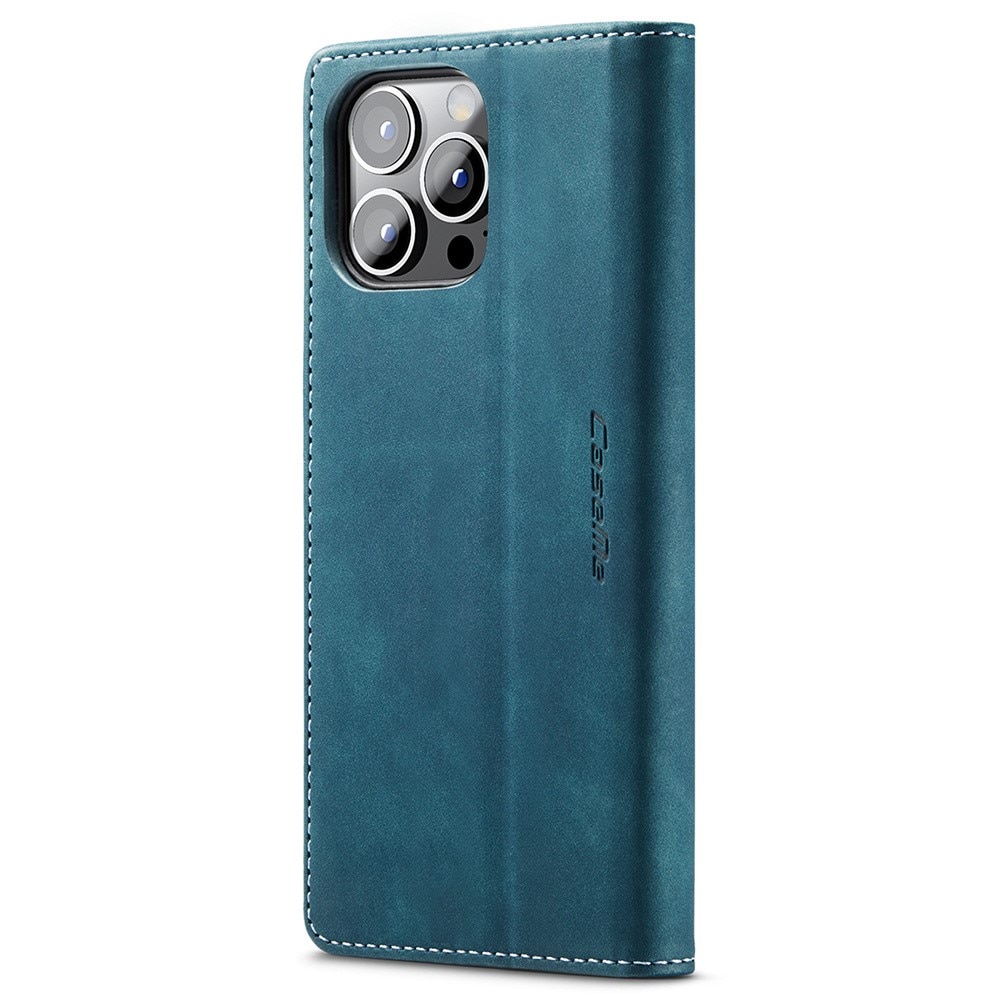 Slim Pung Etui iPhone 15 Pro Blå