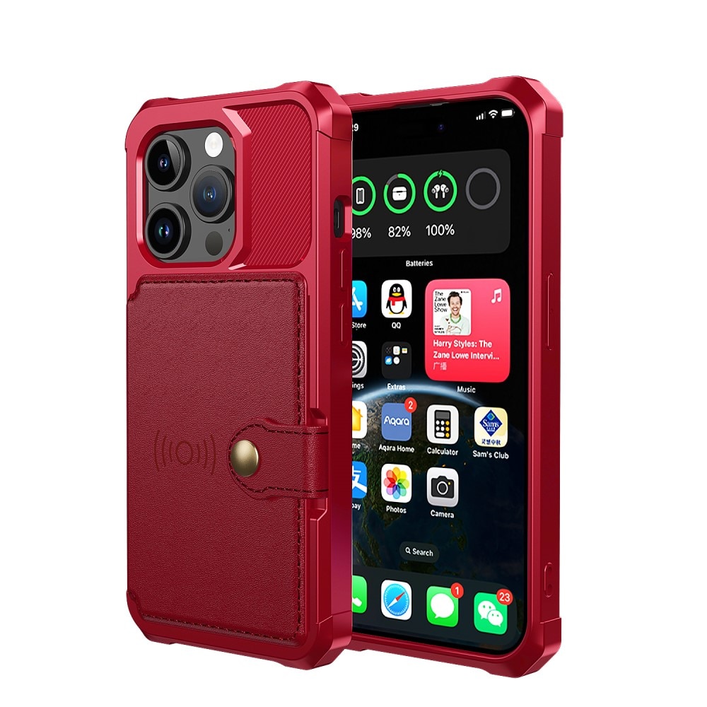 Tough Multi-slot Case iPhone 15 Pro Max rød