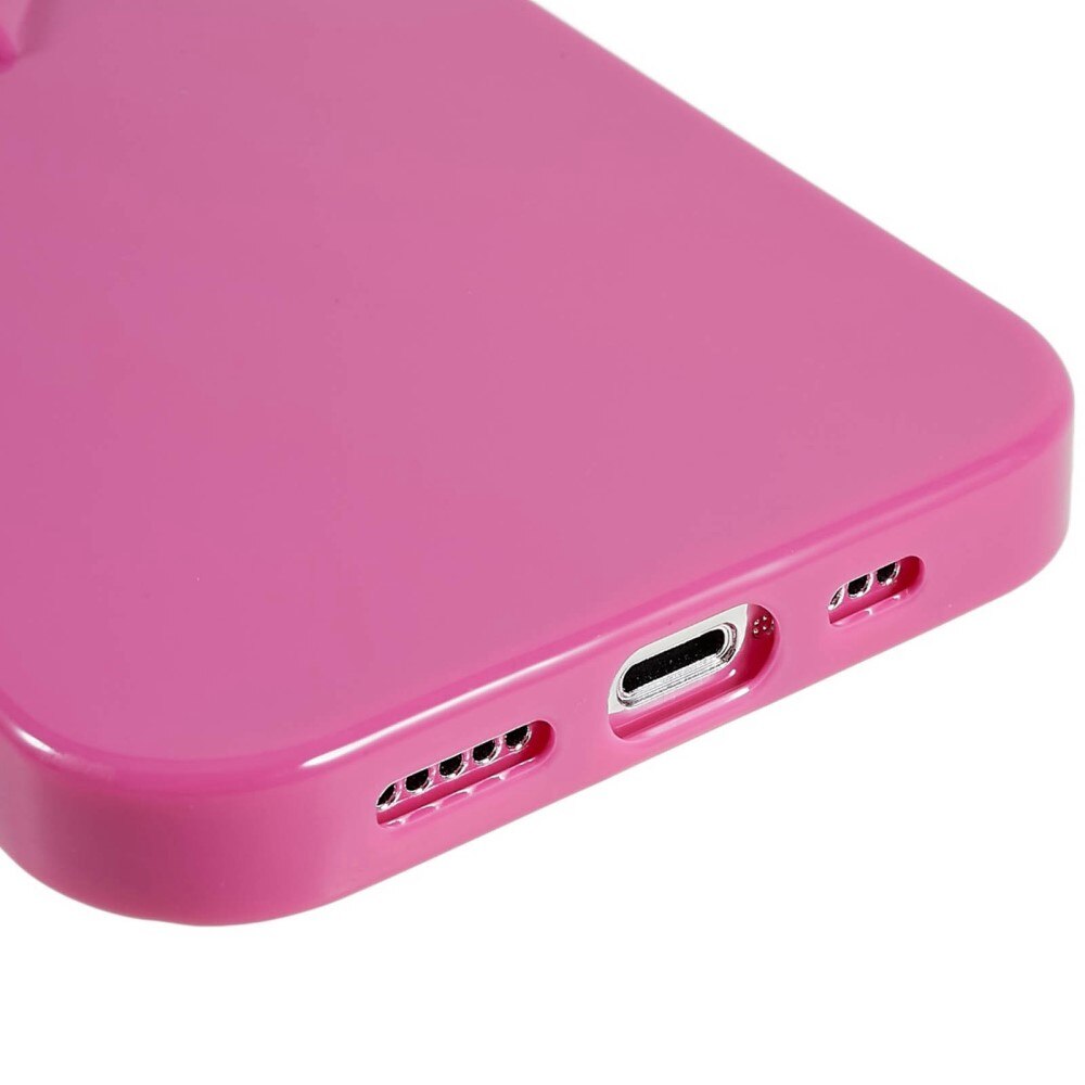 TPU Cover Hjerte iPhone 15 Pro Max lyserød