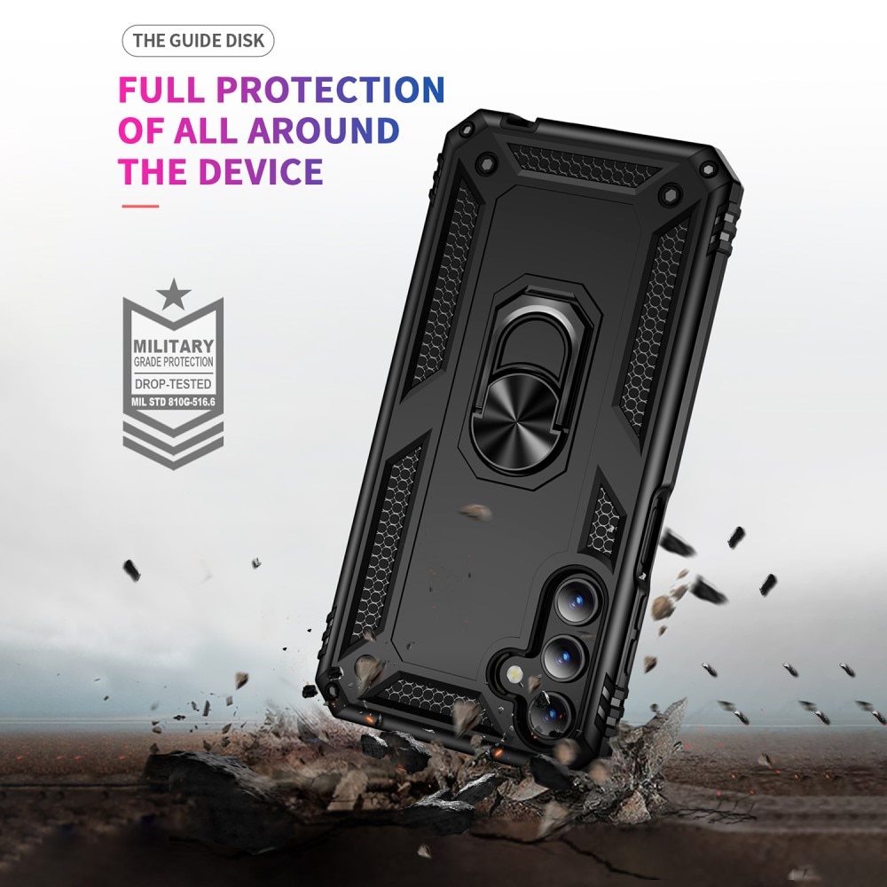 Hybridcover Tech Ring Samsung Galaxy A15 sort