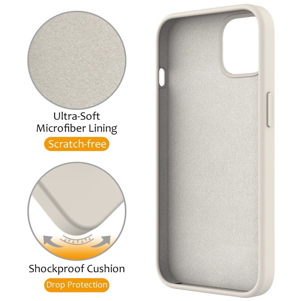 Cover Silikone Kickstand MagSafe iPhone 13 beige