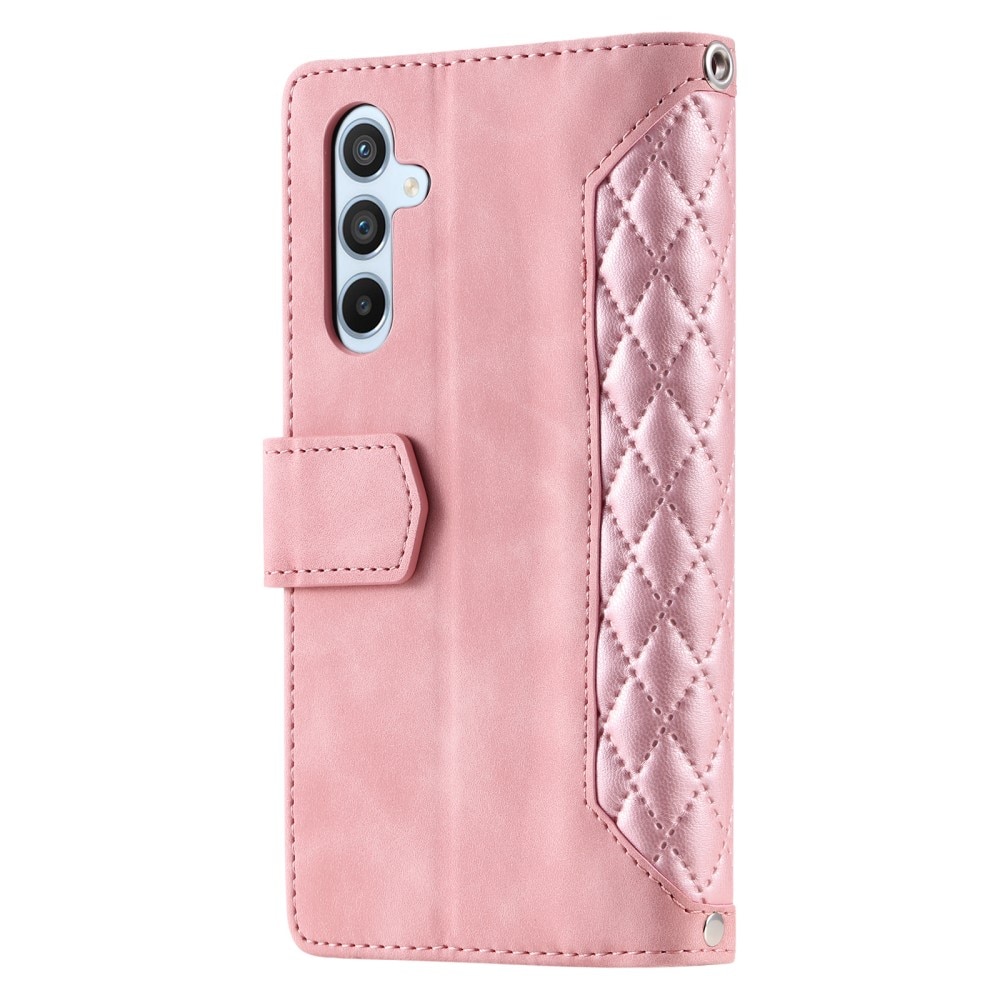 Pung Taske Samsung Galaxy A55 Quilted Lyserød