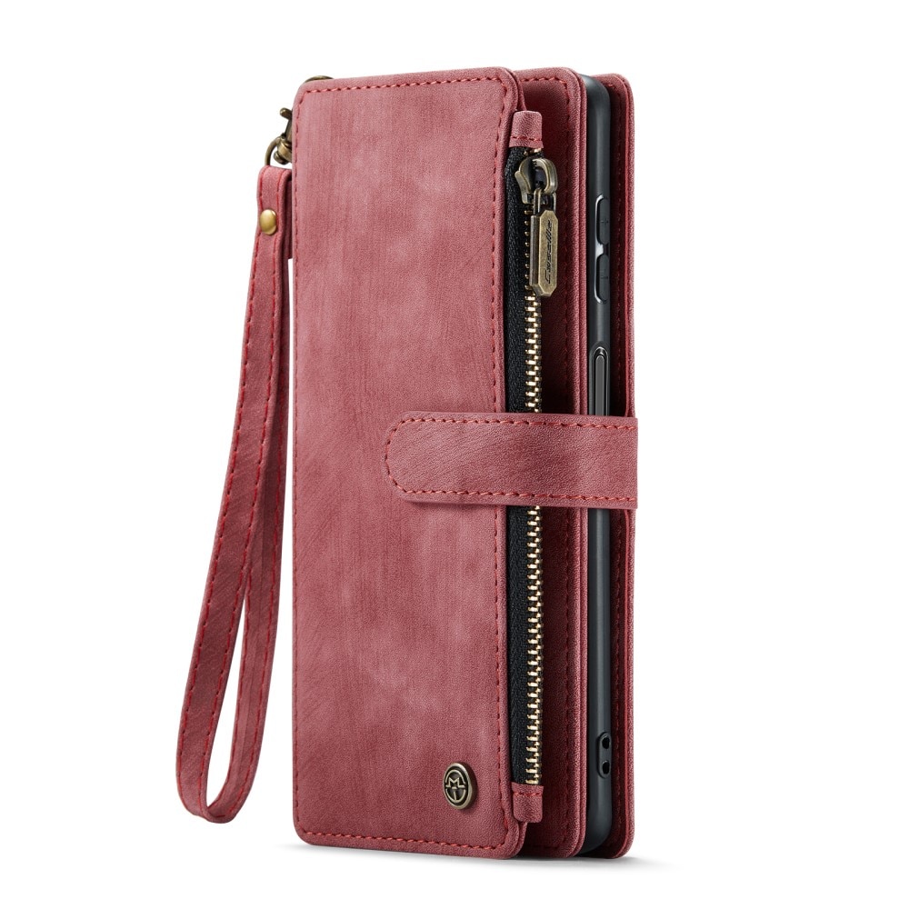 Zipper Wallet Samsung Galaxy A15 Rød