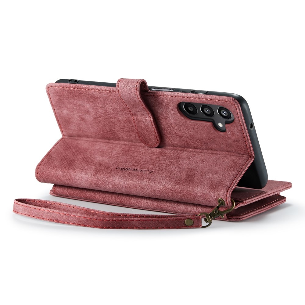 Zipper Wallet Samsung Galaxy A15 Rød