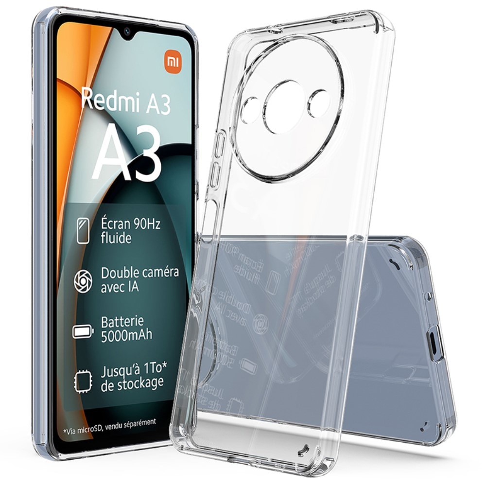 Hybridcover Xiaomi Redmi A3 gennemsigtig