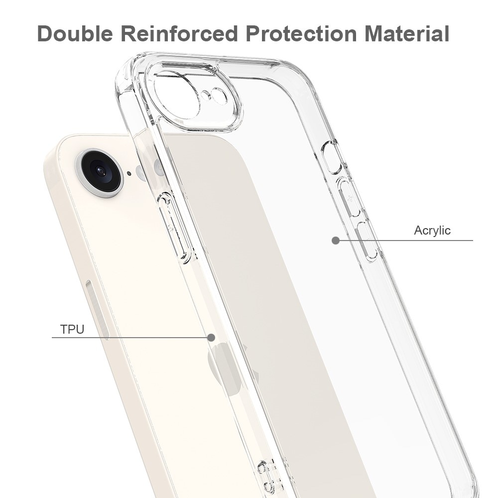 Hybridcover iPhone SE (2024) gennemsigtig