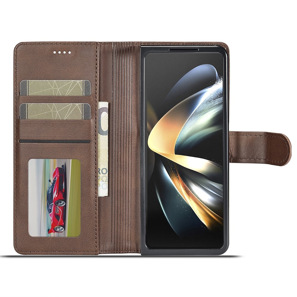 Tegnebogsetui Samsung Galaxy Z Fold 6 brun