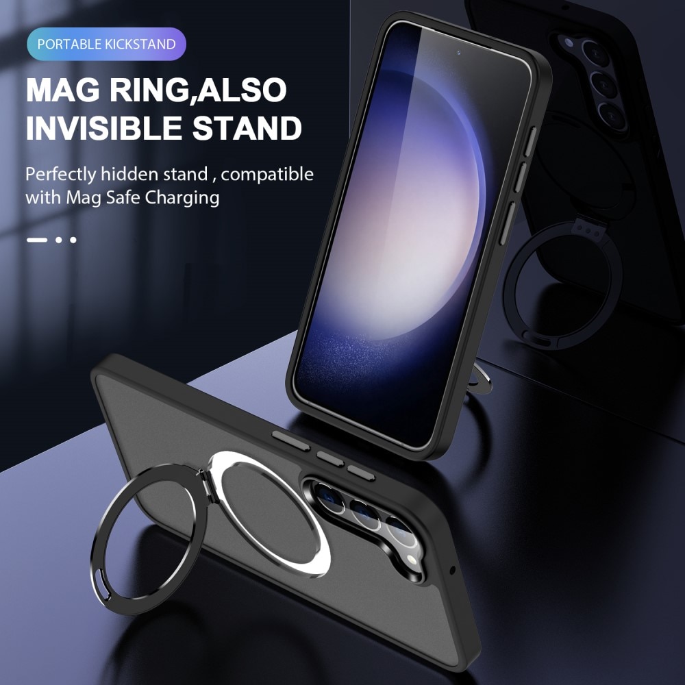 Hybridcover MagSafe Ring Samsung Galaxy S24 Sort