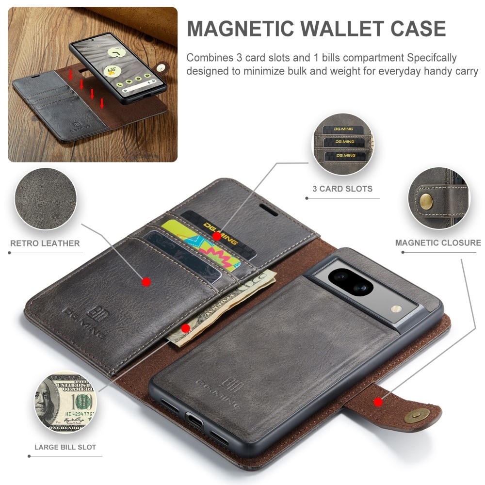 Magnet Wallet Google Pixel 9 Brown