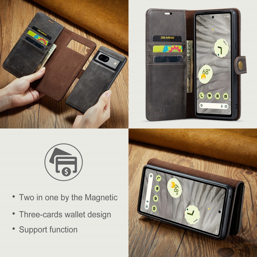 Magnet Wallet Google Pixel 9 Brown