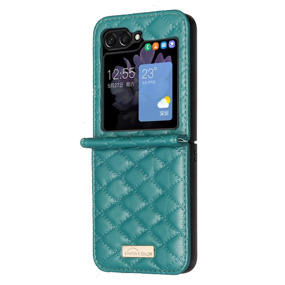 Etui Samsung Galaxy Z Flip 6 Quilted grøn