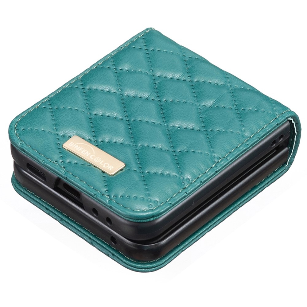 Etui Samsung Galaxy Z Flip 6 Quilted grøn