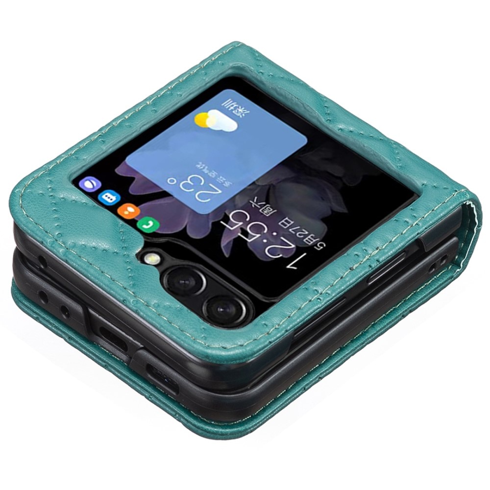 Etui Samsung Galaxy Z Flip 6 Quilted grøn