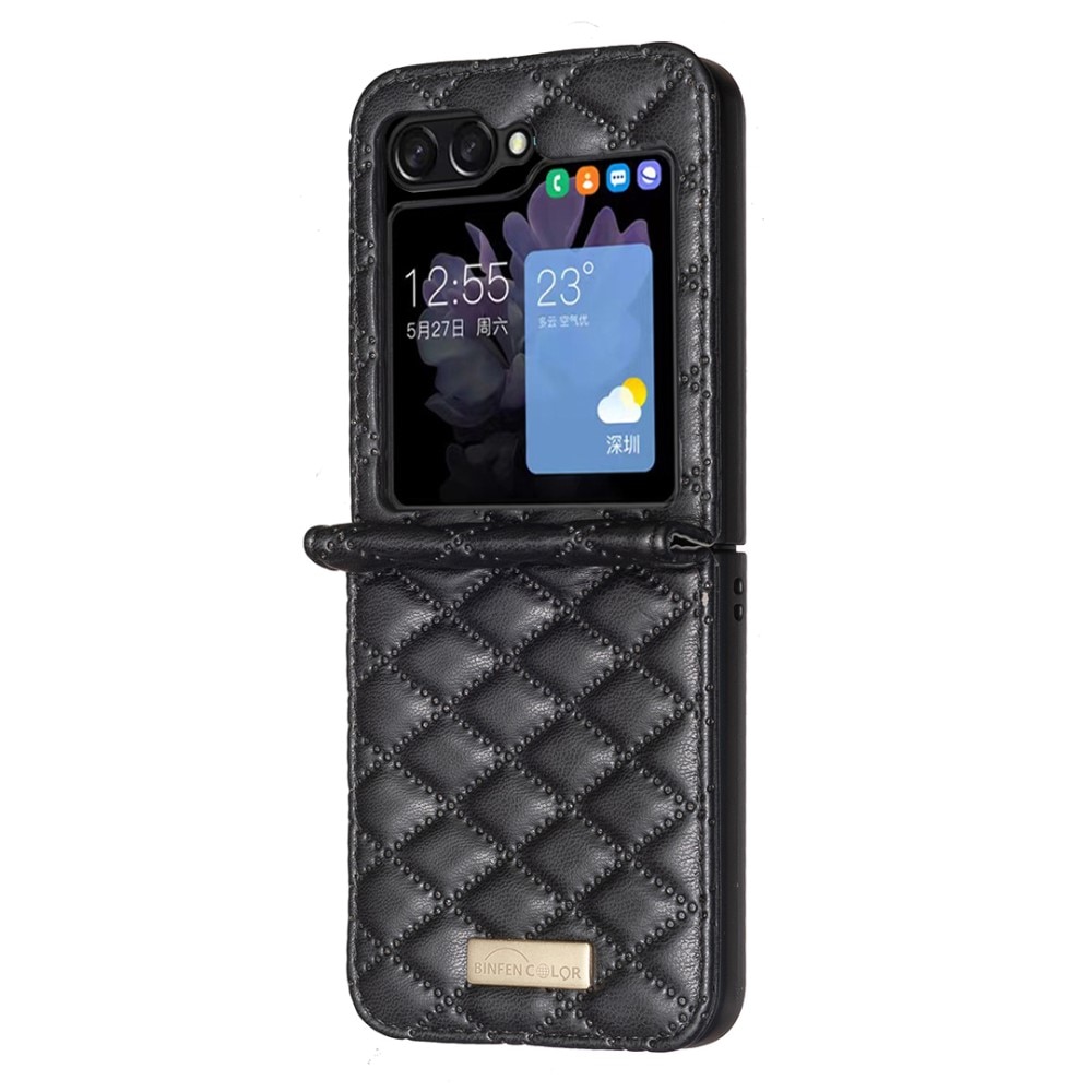 Etui Samsung Galaxy Z Flip 6 Quilted sort