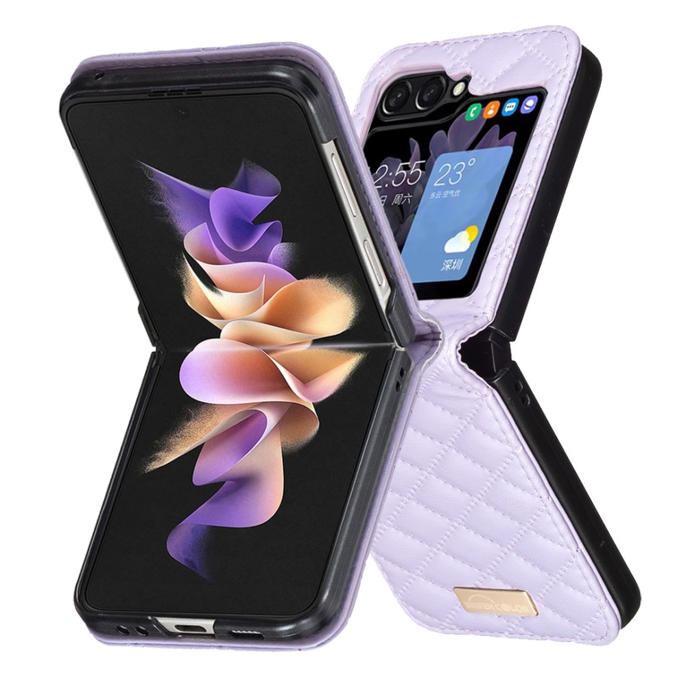 Etui Samsung Galaxy Z Flip 6 Quilted lila