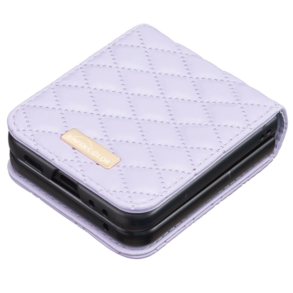 Etui Samsung Galaxy Z Flip 6 Quilted lila