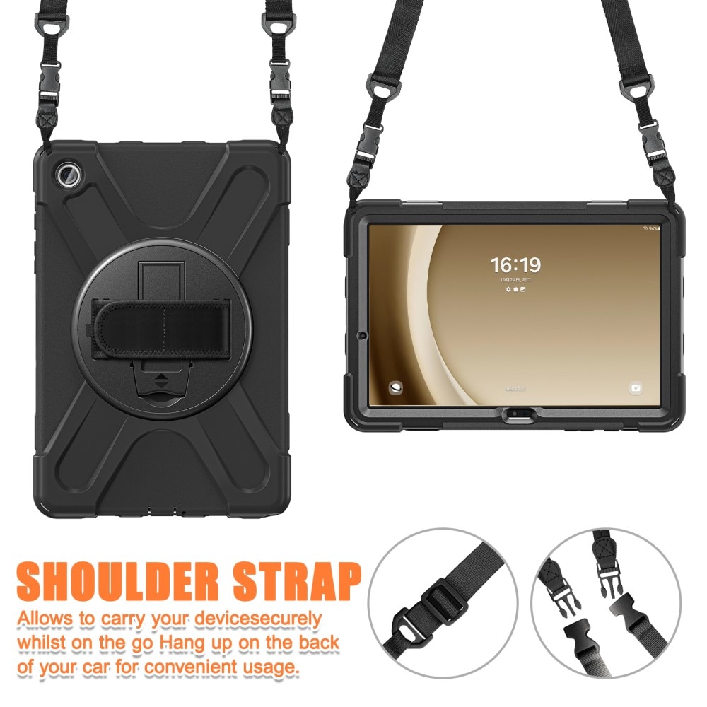 Stødsikker Hybridcover Samsung Galaxy Tab A9 Plus sort