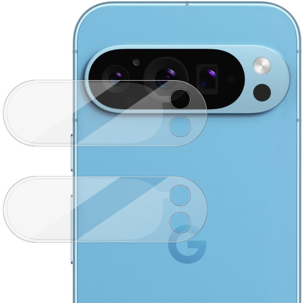 2-pak Hærdet Glas Linsebeskytter Google Pixel 9 Pro gennemsigtig