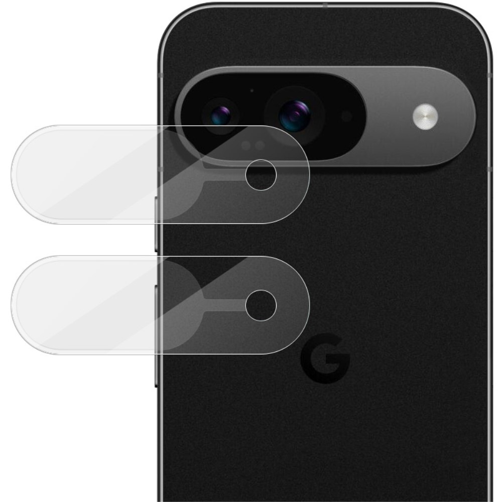2-pak Hærdet Glas Linsebeskytter Google Pixel 9 gennemsigtig