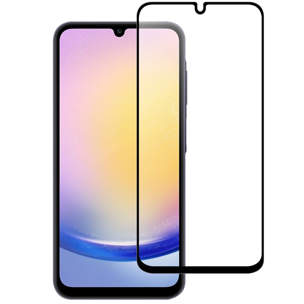 Full-fit Hærdet Glas Skærmbeskytter Samsung Galaxy A26 sort