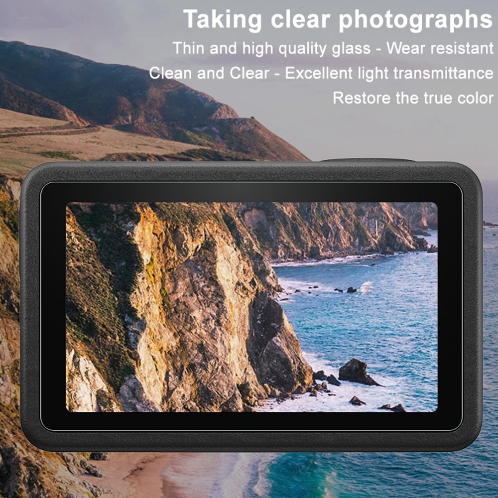 Full-fit Hærdet Glas Skærmbeskytter DJI Osmo Action 5 Pro Black