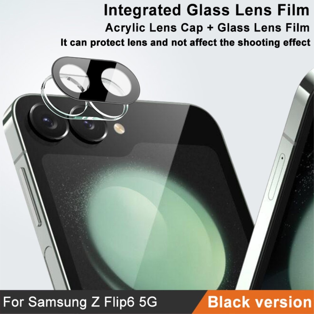 Hærdet Glas Linsebeskytter Samsung Galaxy Z Flip 6 sort