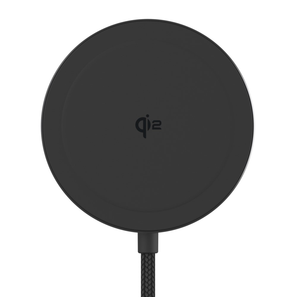 Qi2 15W MagSafe Trådløs Opladeplade sort