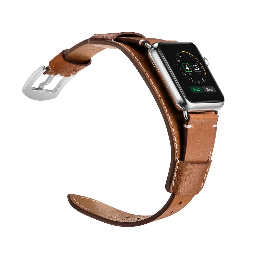 Brett Læderrem Apple Watch Series 10 46mm brun