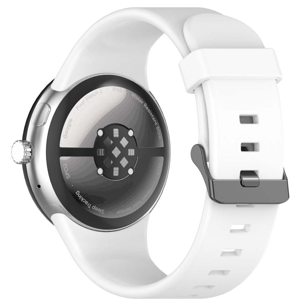 Rem af silikone til Google Pixel Watch 3 XL 45mm hvid