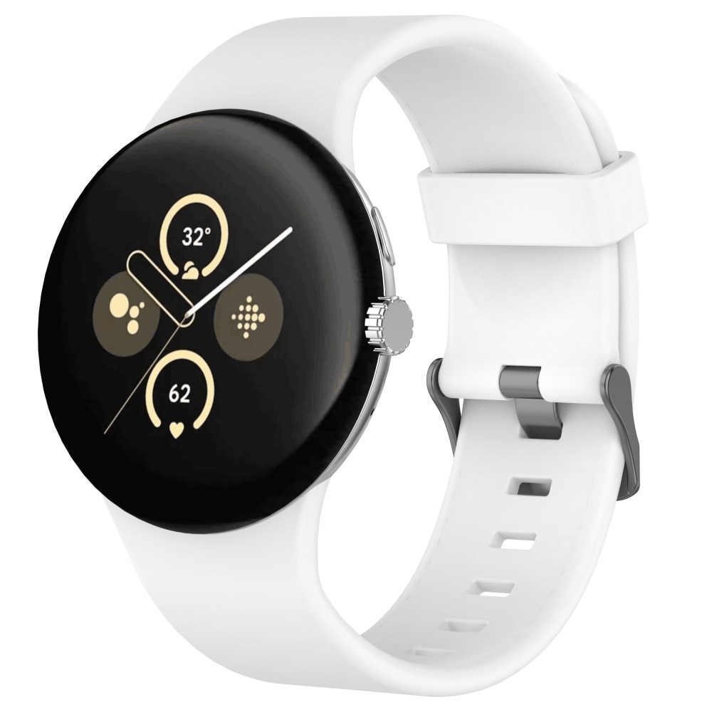 Rem af silikone til Google Pixel Watch 3 XL 45mm hvid