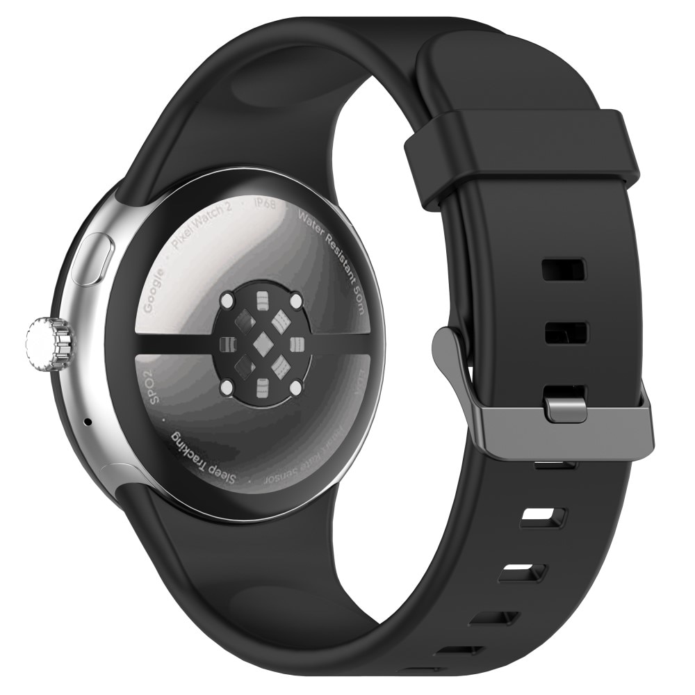 Rem af silikone til Google Pixel Watch 3 XL 45mm sort