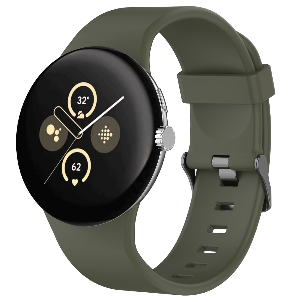 Rem af silikone til Google Pixel Watch 3 45mm Grøn