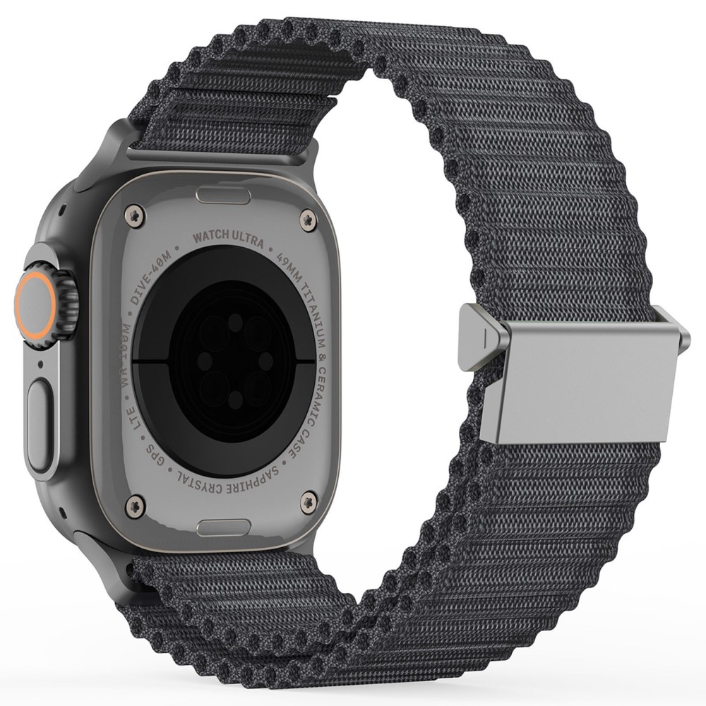 Active Nylon Armbånd Apple Watch Series 8 45mm grå