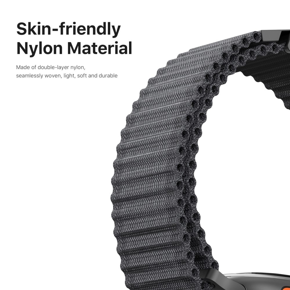 Active Nylon Armbånd Apple Watch SE 44mm grå