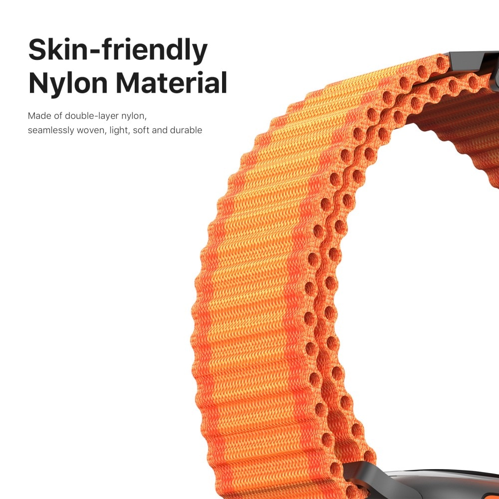 Active Nylon Armbånd Apple Watch SE 44mm orange