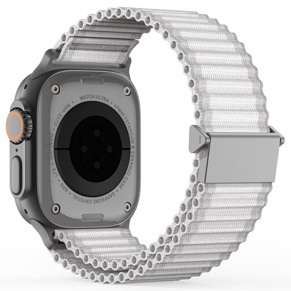 Active Nylon Armbånd Apple Watch Series 4-6 44mm hvid