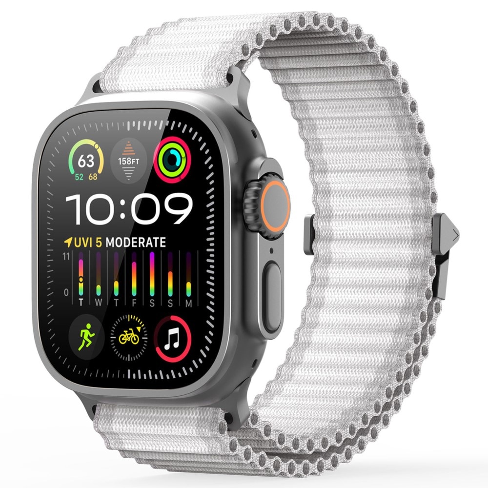 Active Nylon Armbånd Apple Watch SE 44mm hvid