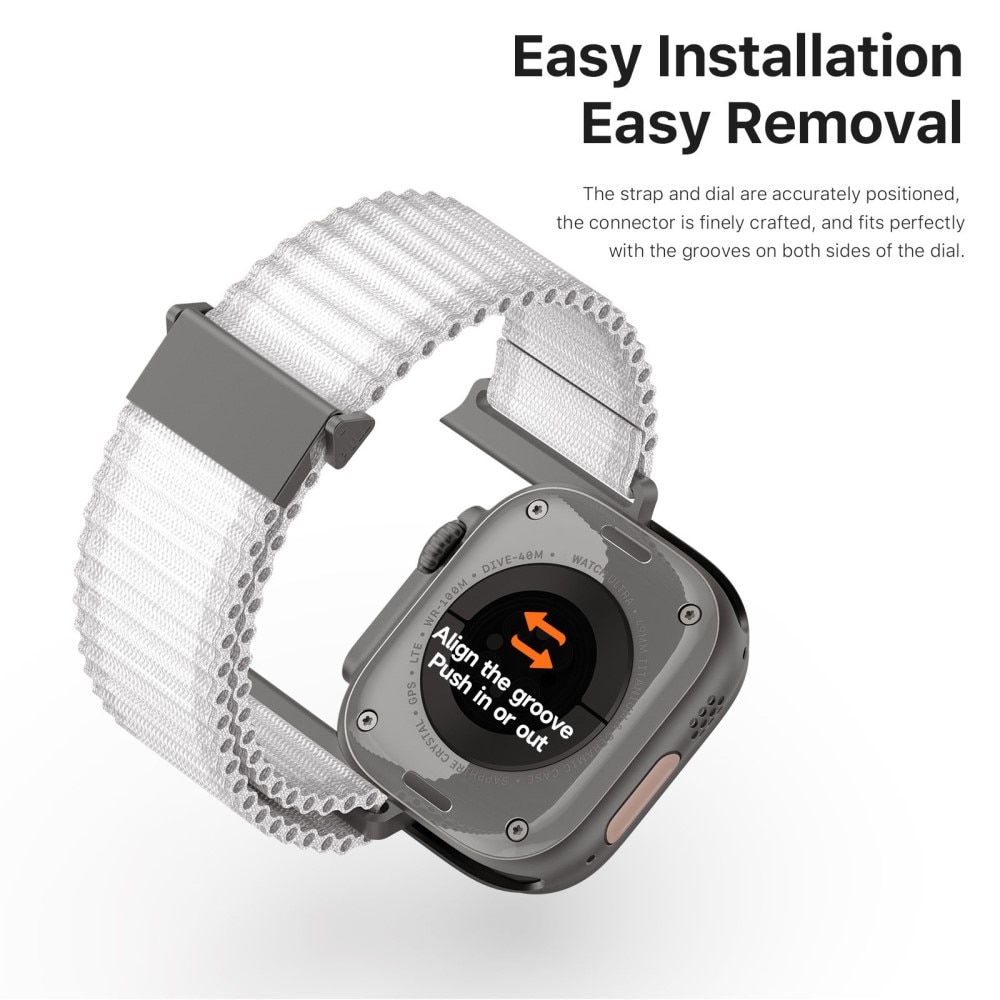 Active Nylon Armbånd Apple Watch Ultra 49mm 2nd Gen hvid