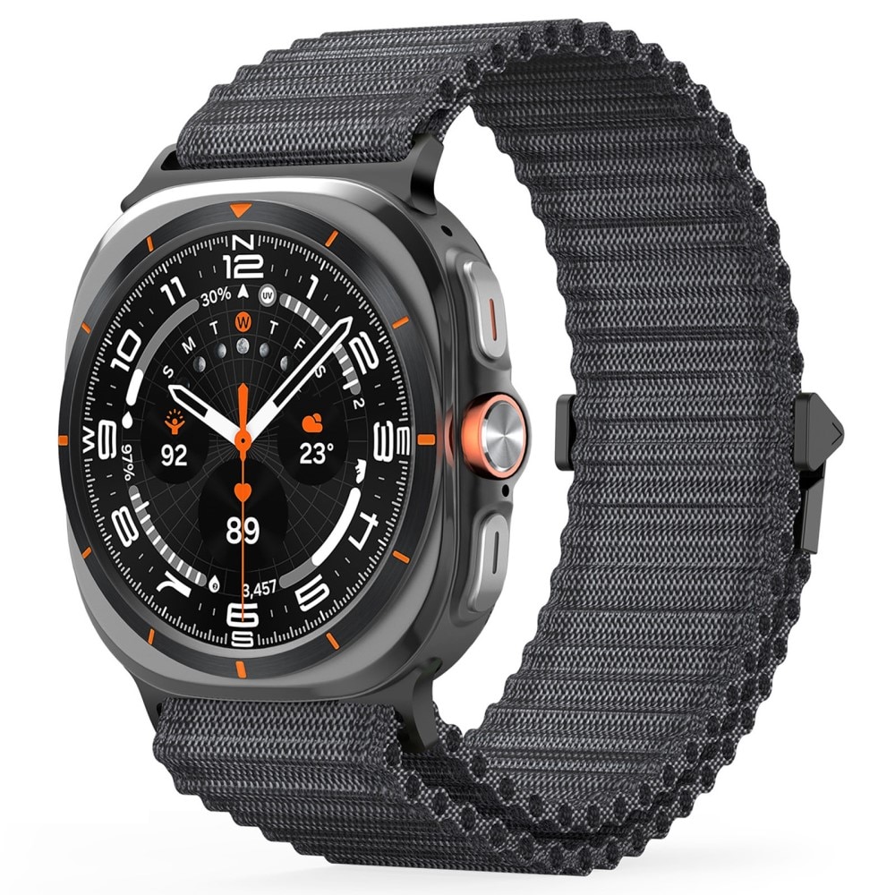 Active Nylon Armbånd Samsung Galaxy Watch Ultra 47mm grå