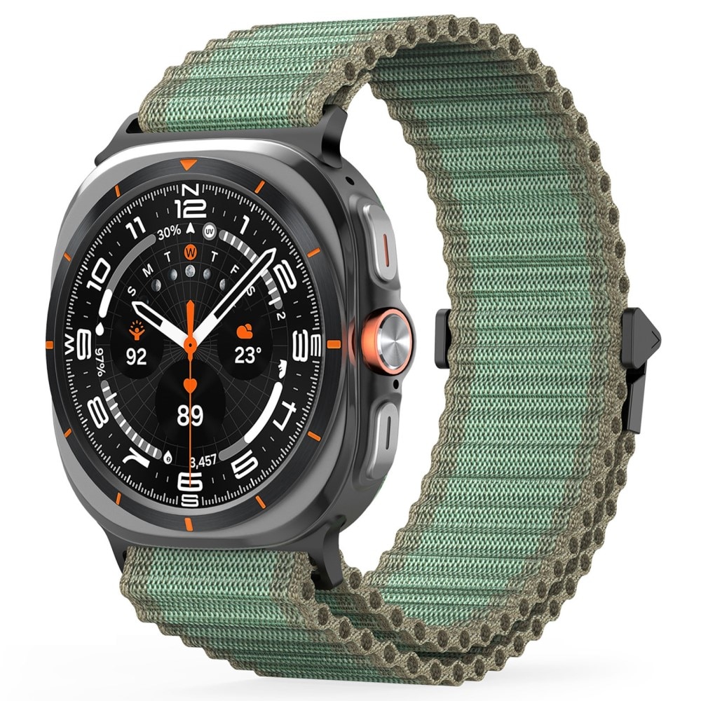 Active Nylon Armbånd Samsung Galaxy Watch Ultra 47mm grøn