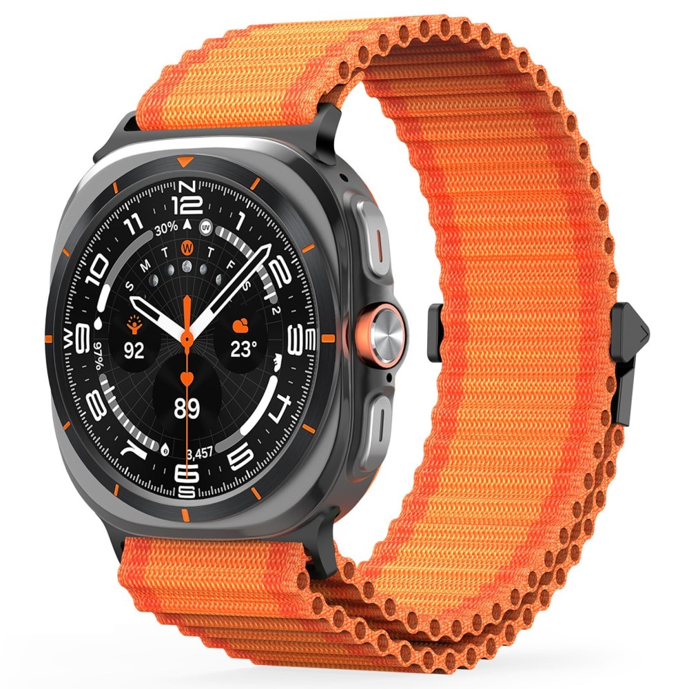 Active Nylon Armbånd Samsung Galaxy Watch Ultra 47mm Orange