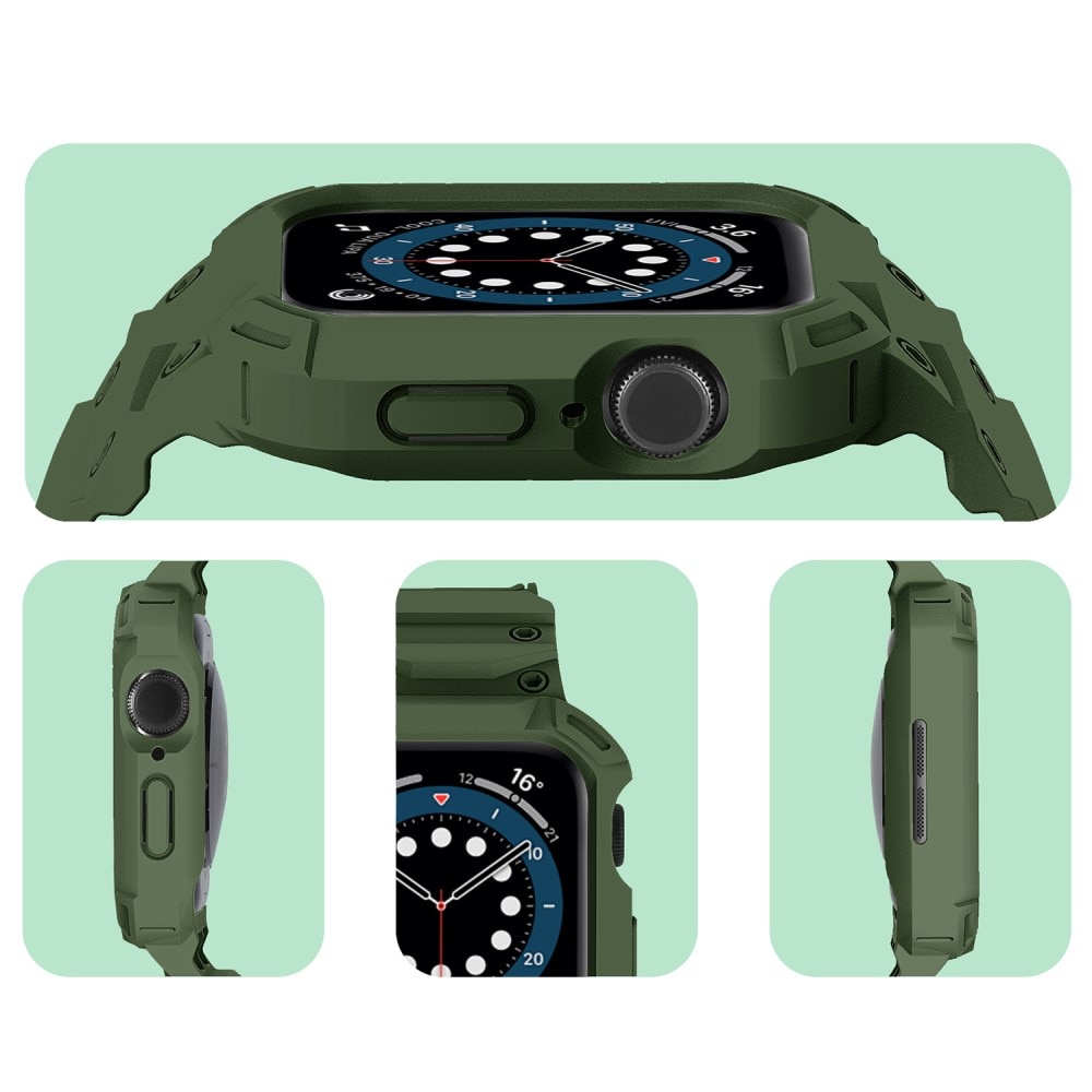 Apple Watch Series 10 46mm Adventure Cover + Armbånd mørkegrøn