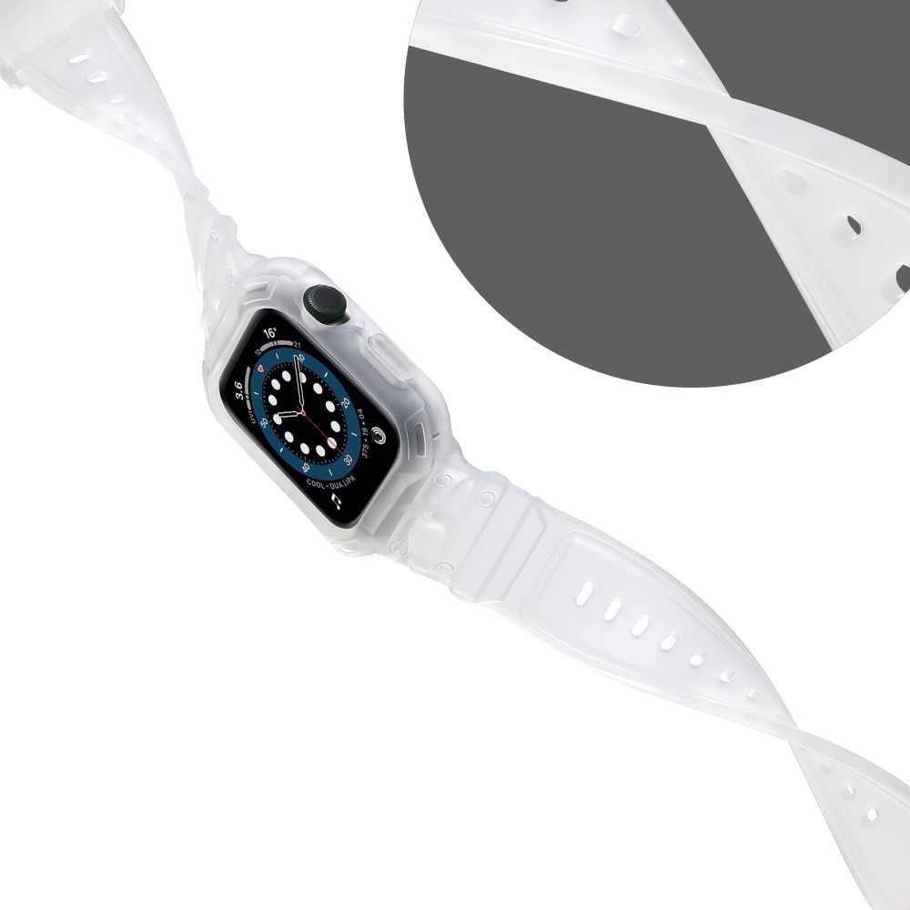 Apple Watch Series 10 46mm Adventure Cover + Armbånd gennemsigtig