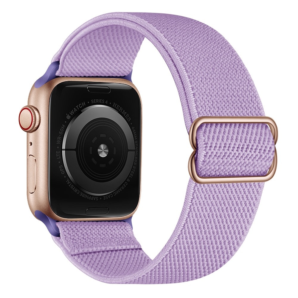 Elastisk Nylonurrem Apple Watch SE 44mm lila