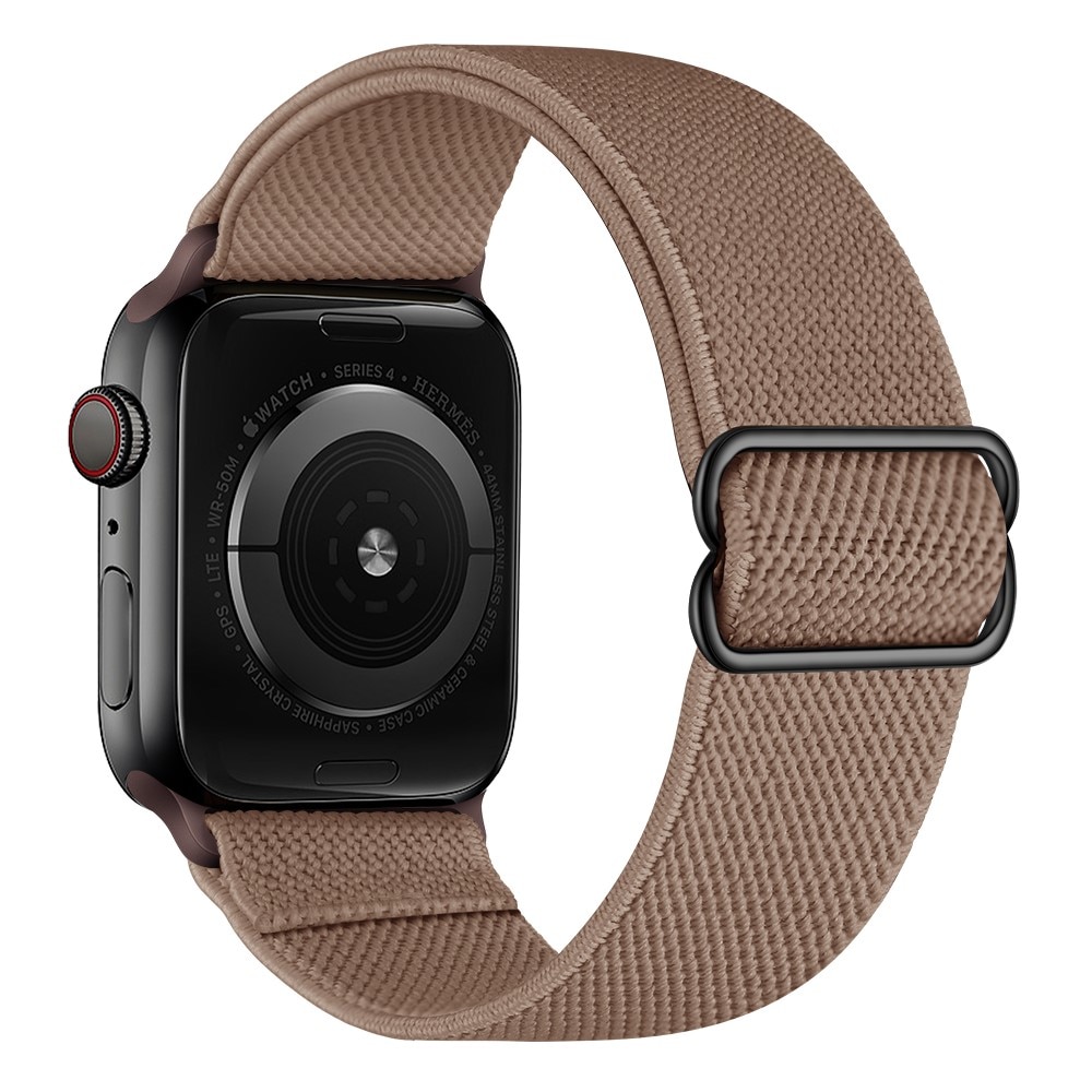 Elastisk Nylonurrem Apple Watch 38mm brun